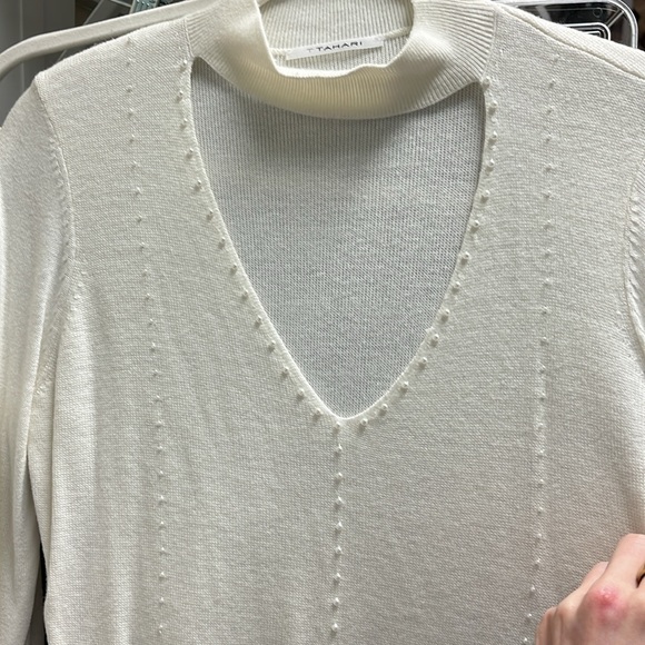 TAHARI SWEATER CREAM SZ S - Picture 3 of 3
